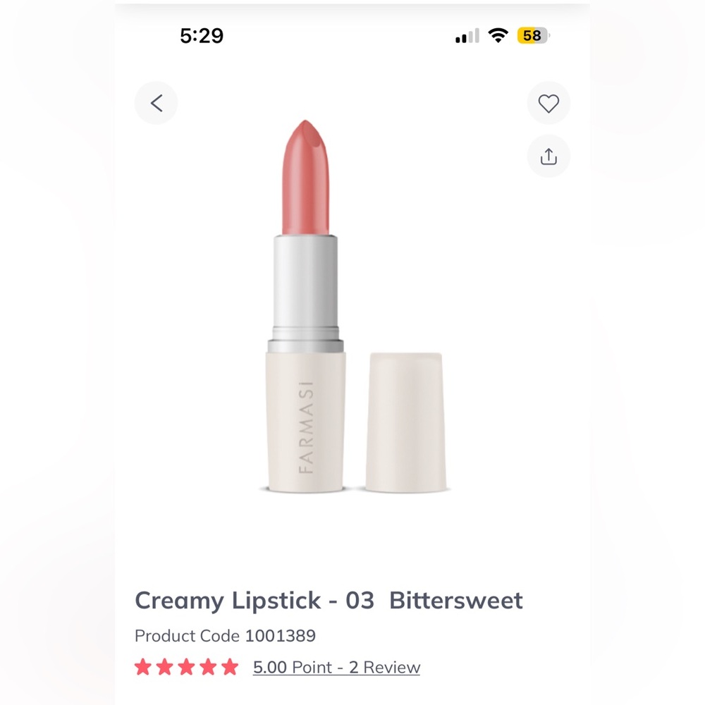 Creamy lipstick